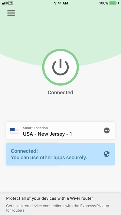 ExpressVPN iOS-klient