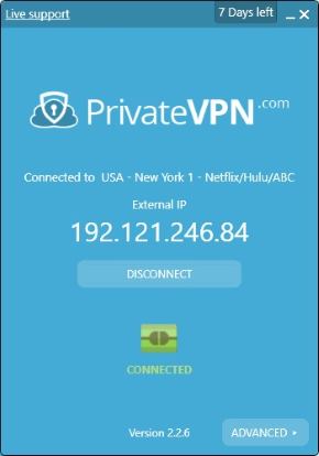 PrivateVPN-server