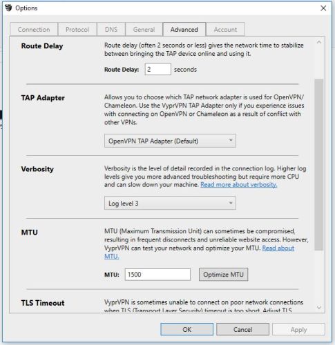 vypr muligheder for protokoller